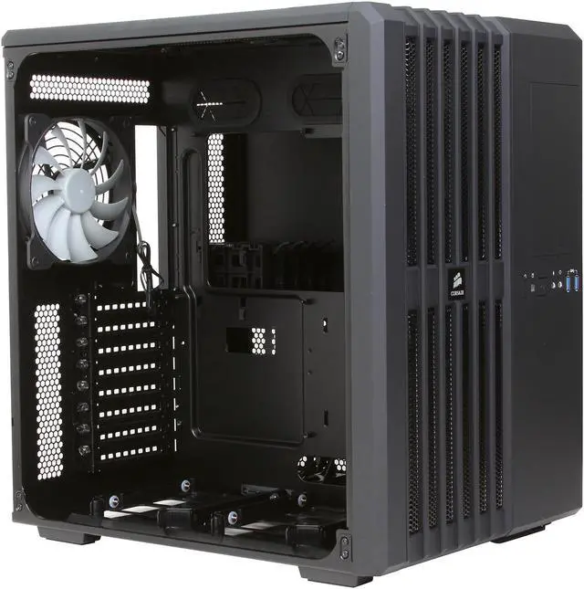 Alt view image 7 of 13 - Corsair Carbide Series Air 540 (CC-9011030-WW) Black Steel High Airflow ATX Cube Case Support ATX Power Supply