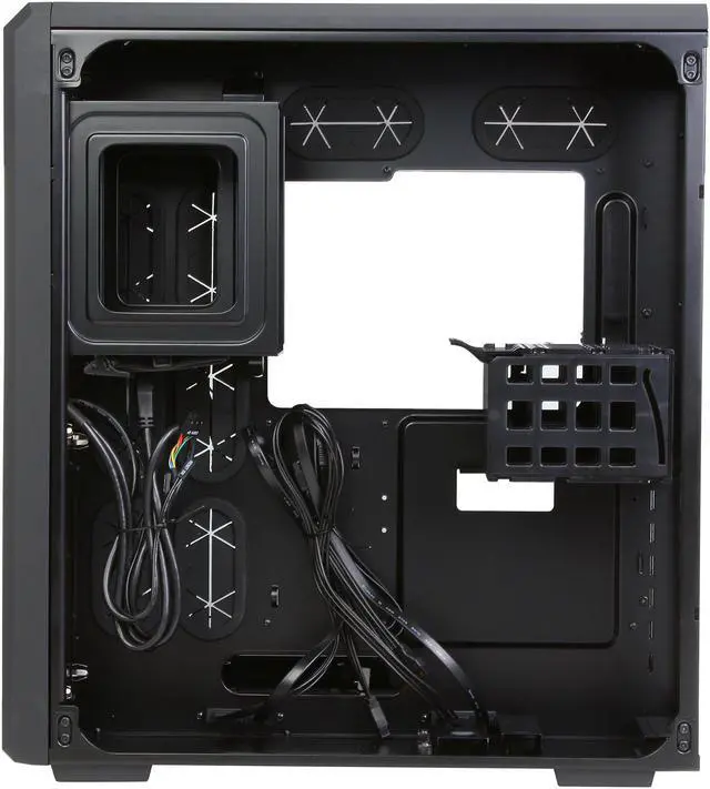 Alt view image 9 of 13 - Corsair Carbide Series Air 540 (CC-9011030-WW) Black Steel High Airflow ATX Cube Case Support ATX Power Supply