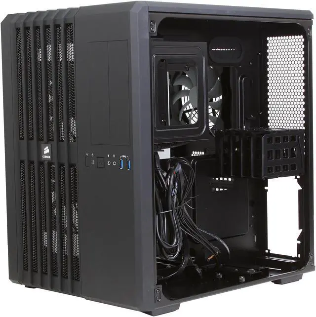 Alt view image 10 of 13 - Corsair Carbide Series Air 540 (CC-9011030-WW) Black Steel High Airflow ATX Cube Case Support ATX Power Supply