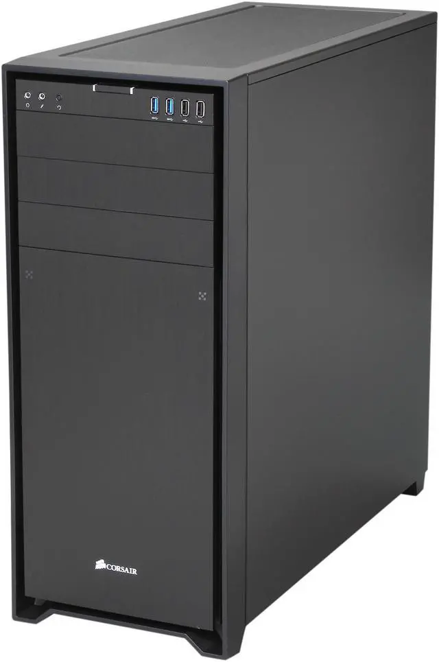 Alt view image 3 of 14 - Corsair Obsidian Series 750D CC-9011035-WW Black Brushed Aluminum and Steel ATX Full Tower Computer Case