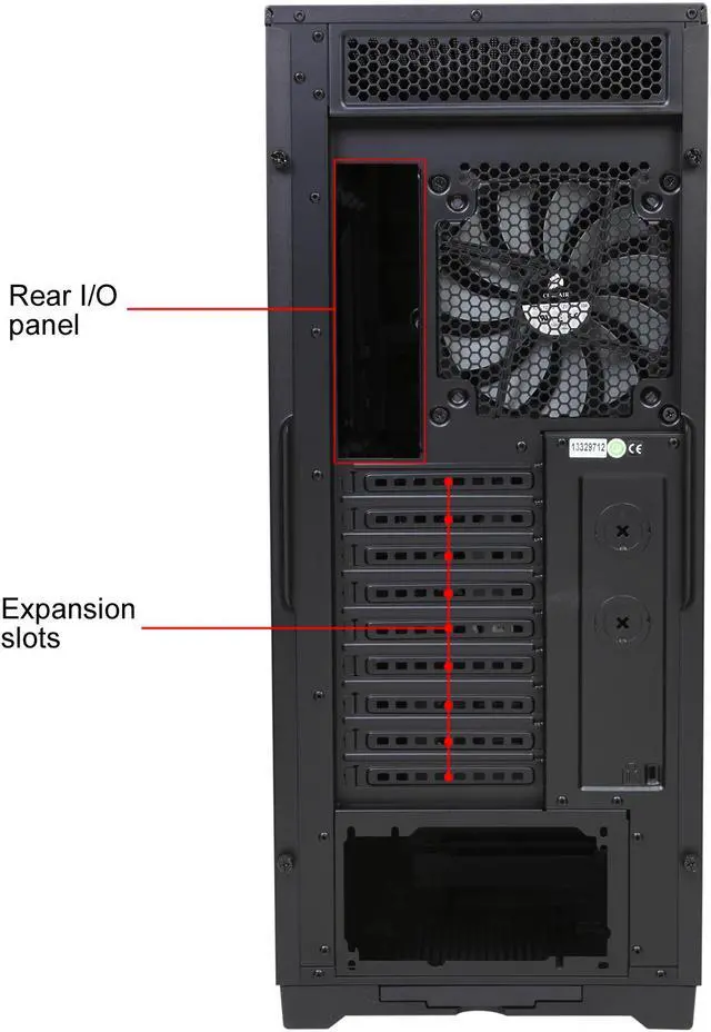 Alt view image 11 of 14 - Corsair Obsidian Series 750D CC-9011035-WW Black Brushed Aluminum and Steel ATX Full Tower Computer Case