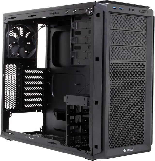 Alt view image 8 of 9 - Corsair Graphite Series 230T CC-9011036-WW Black ATX Mid Tower Computer Case Solid Black Side Panel