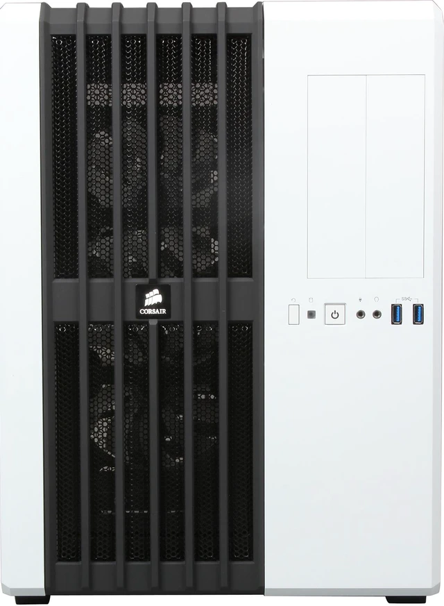 Alt view image 2 of 14 - Corsair Carbide Series Air 540 (CC-9011048-WW) Arctic White Steel High Airflow ATX Cube Case