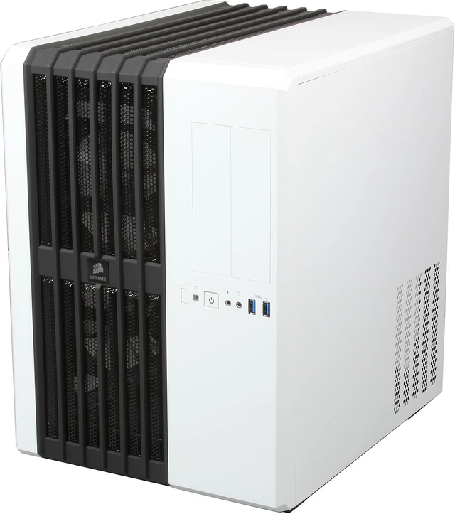 Alt view image 4 of 14 - Corsair Carbide Series Air 540 (CC-9011048-WW) Arctic White Steel High Airflow ATX Cube Case