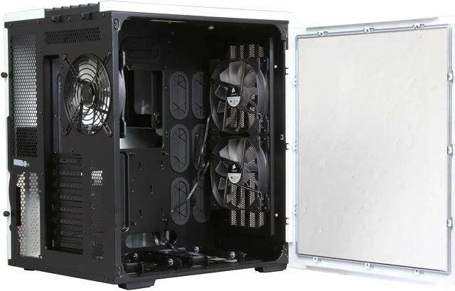 Alt view image 6 of 14 - Corsair Carbide Series Air 540 (CC-9011048-WW) Arctic White Steel High Airflow ATX Cube Case