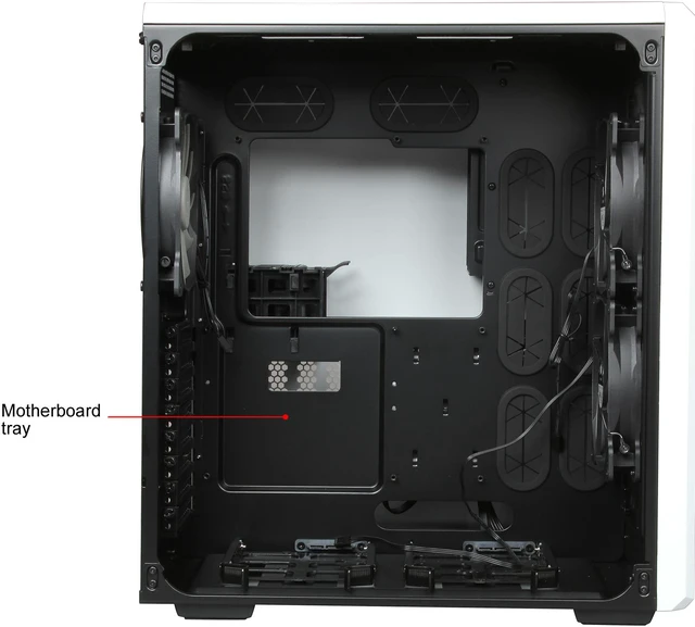 Alt view image 9 of 14 - Corsair Carbide Series Air 540 (CC-9011048-WW) Arctic White Steel High Airflow ATX Cube Case