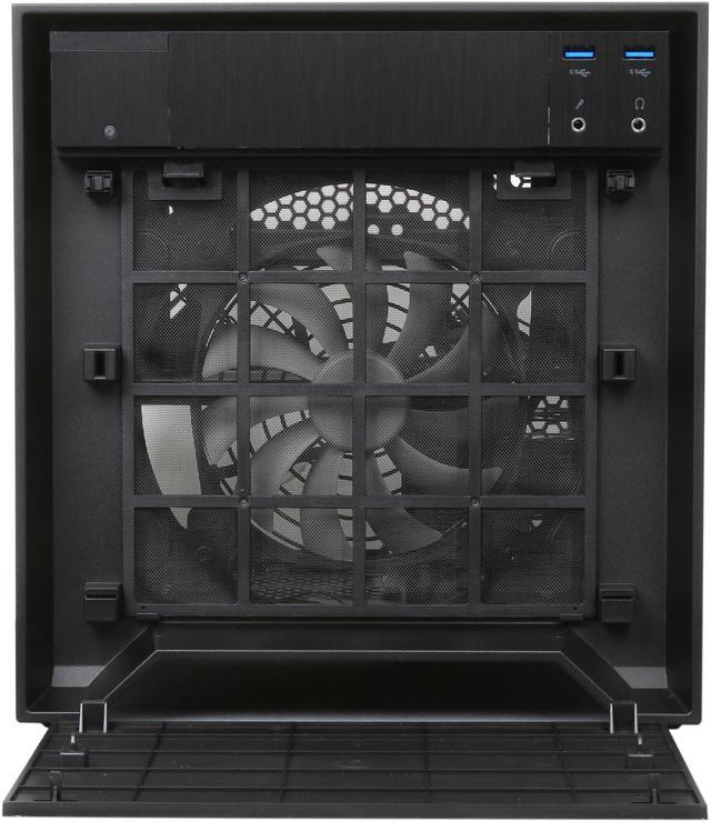 Alt view image 3 of 9 - Corsair Obsidian Series 250D (CC-9011047-WW) Black Brushed Aluminum and Steel Mini-ITX Computer Case ATX (not included) Power Supply