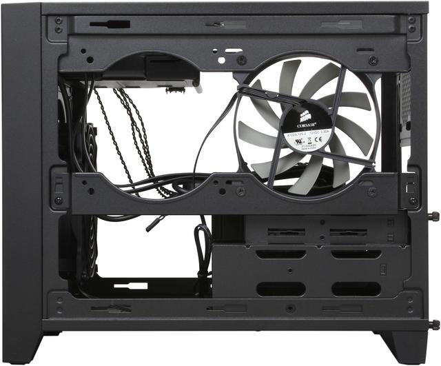 Alt view image 8 of 9 - Corsair Obsidian Series 250D (CC-9011047-WW) Black Brushed Aluminum and Steel Mini-ITX Computer Case ATX (not included) Power Supply