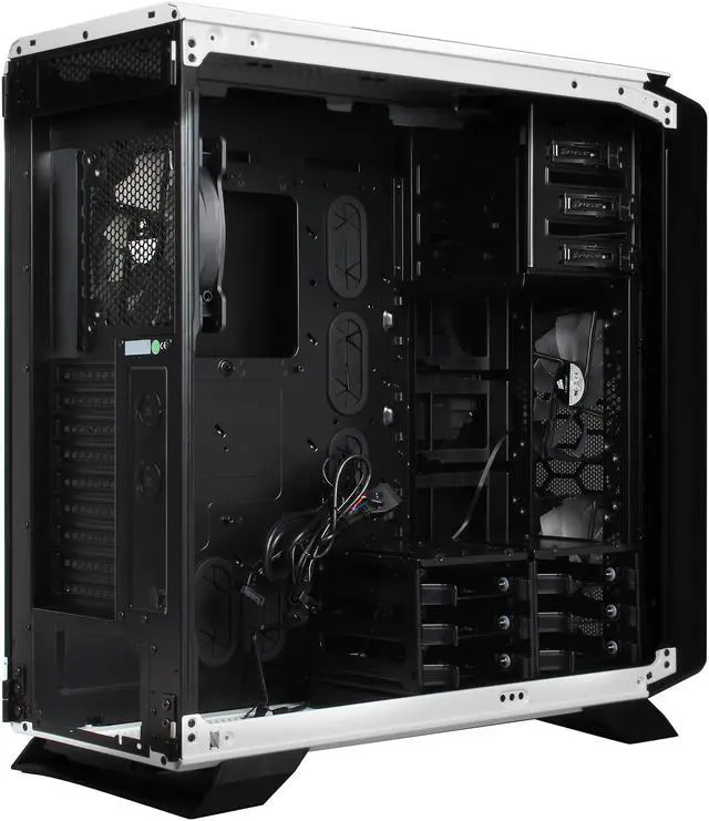 Alt view image 6 of 10 - Corsair Graphite Series 760T White Steel / Plastic ATX Full Tower Windowed Gaming Case with two 140mm white LED fans