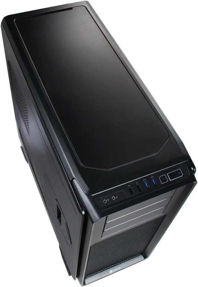 Alt view image 8 of 10 - Corsair Graphite Series 730T Black Steel / Plastic ATX Full Tower Gaming Case with Two 140mm Red LED Fans