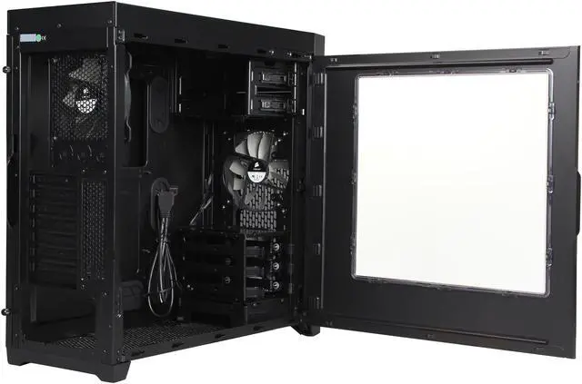 Alt view image 6 of 12 - Corsair Obsidian Series 450D Black Brushed Aluminum and Steel ATX Mid Tower Gaming Computer Case