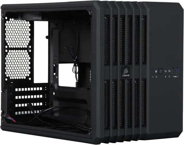 Alt view image 10 of 10 - Corsair Carbide Series Air 240 CC-9011070-WW Black Steel Micro ATX / Mini-ITX Air 240 High Airflow MicroATX and Mini-ITX PC Case