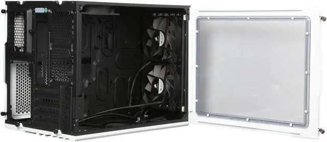 Alt view image 6 of 9 - Corsair Carbide Series Air 240 (CC-9011069-WW) Arctic White Steel Micro ATX Mid Tower Air 240 High Airflow MicroATX and Mini-ITX PC Case ATX (not included) Power Supply