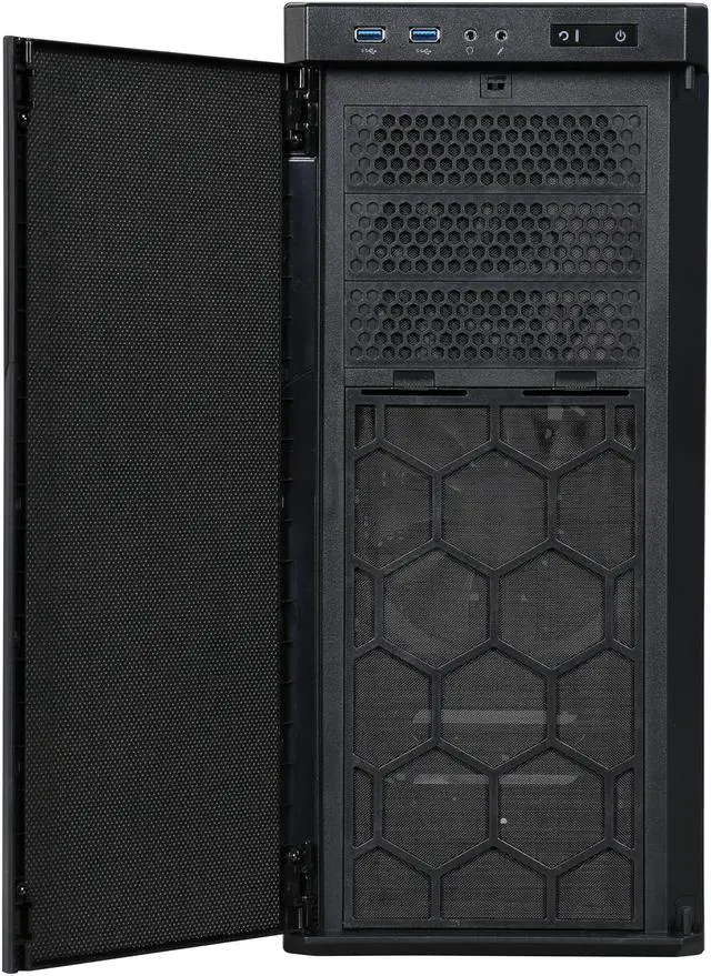 Alt view image 2 of 9 - Corsair Carbide Series 330R Blackout Edition CC-9011076-WW  Black Steel, Aluminum, and Plastic ATX Mid-Tower Computer Case