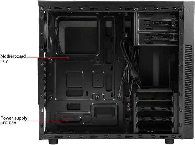 Alt view image 8 of 13 - Corsair Carbide Series 100R CC-9011075-WW Black Steel ATX Mid Tower Computer Case