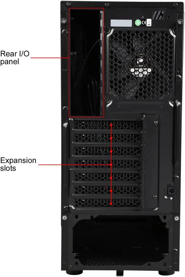 Alt view image 12 of 13 - Corsair Carbide Series 100R CC-9011075-WW Black Steel ATX Mid Tower Computer Case