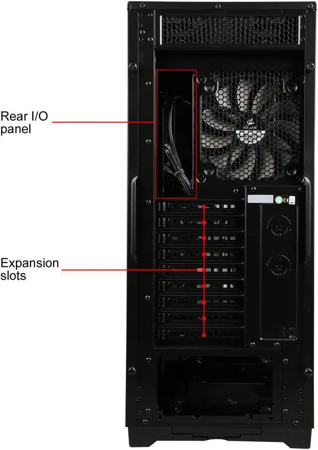 Alt view image 11 of 12 - Corsair Obsidian Series 750D Airflow CC-9011078-WW Black Brushed Aluminum and Steel ATX Full Tower Computer Case