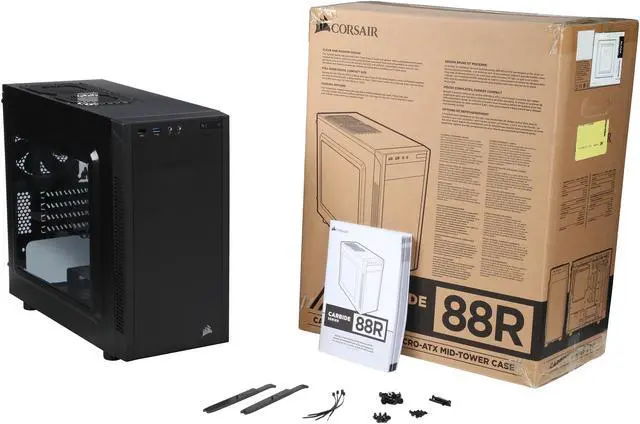 Alt view image 13 of 14 - Carbide Series 88R CC-9011086-WW Micro ATX Mid-Tower Computer Case