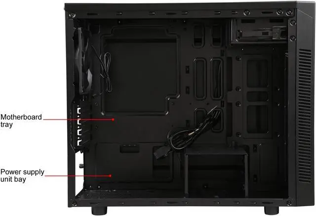 Alt view image 9 of 14 - Carbide Series 88R CC-9011086-WW Micro ATX Mid-Tower Computer Case
