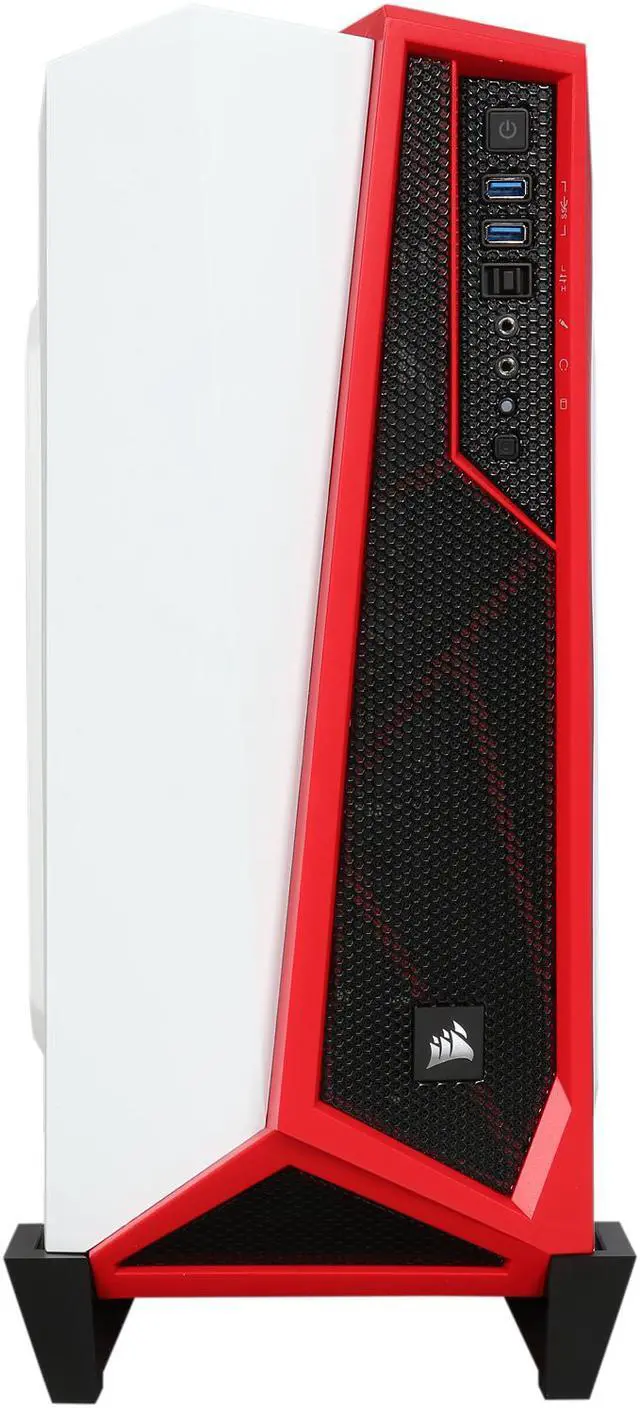 Alt view image 2 of 9 - Corsair Carbide Series SPEC-ALPHA SPEC-ALPHA (CC-9011083-WW) White / Red Steel ATX Mid Tower SPEC-ALPHA Mid-Tower Gaming Case