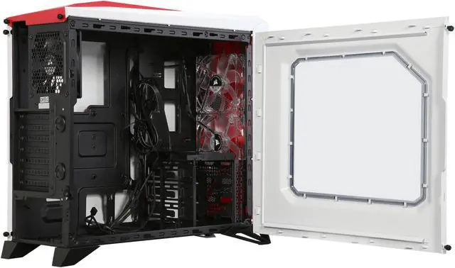 Alt view image 5 of 9 - Corsair Carbide Series SPEC-ALPHA SPEC-ALPHA (CC-9011083-WW) White / Red Steel ATX Mid Tower SPEC-ALPHA Mid-Tower Gaming Case