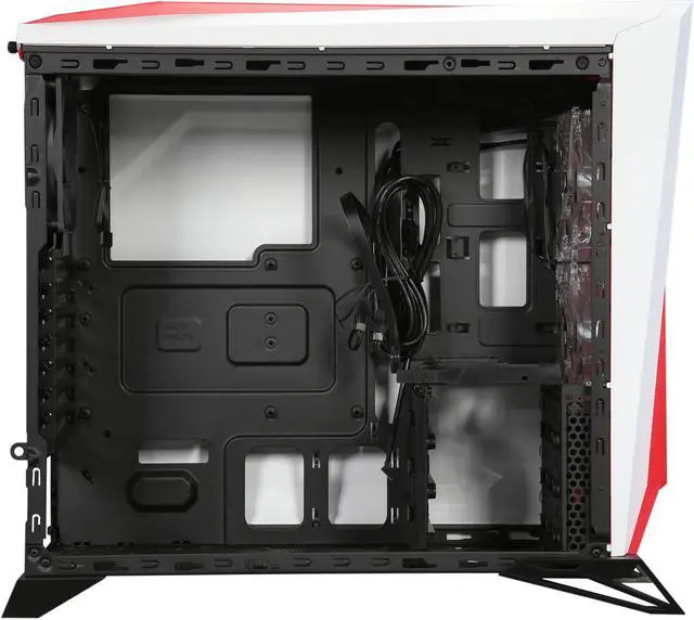 Alt view image 6 of 9 - Corsair Carbide Series SPEC-ALPHA SPEC-ALPHA (CC-9011083-WW) White / Red Steel ATX Mid Tower SPEC-ALPHA Mid-Tower Gaming Case