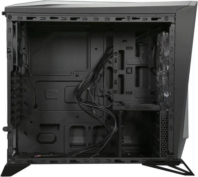 Alt view image 7 of 8 - Corsair Carbide Series SPEC-ALPHA Black / Silver Steel ATX Mid Tower Gaming Case ATX (not included) Power Supply