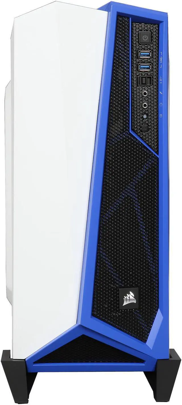 Alt view image 3 of 9 - Corsair Carbide Series CC-9011093-WW White / Blue ATX Mid Tower SPEC-ALPHA Mid-Tower Gaming Case ATX Power Supply