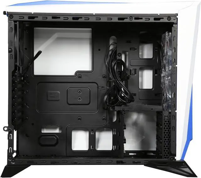 Alt view image 7 of 9 - Corsair Carbide Series CC-9011093-WW White / Blue ATX Mid Tower SPEC-ALPHA Mid-Tower Gaming Case ATX Power Supply