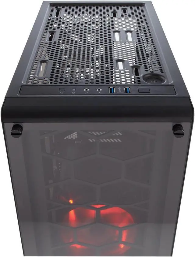 Alt view image 9 of 12 - Corsair Crystal Series 460X - Tempered Glass, Compact ATX Mid-Tower Case