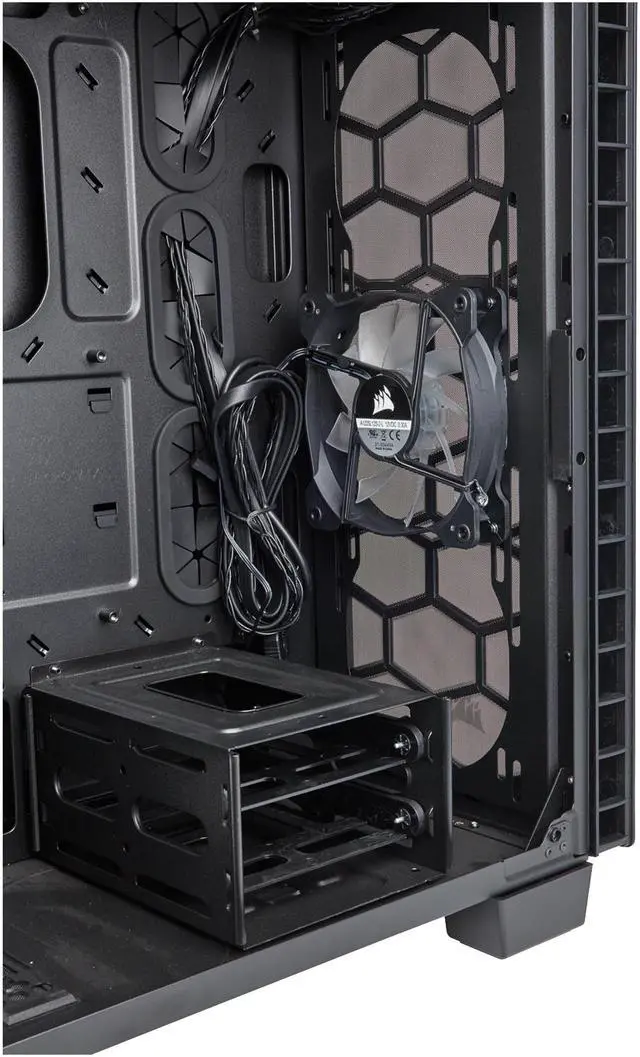 Alt view image 11 of 12 - Corsair Crystal Series 460X - Tempered Glass, Compact ATX Mid-Tower Case