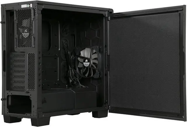 Alt view image 6 of 10 - Corsair 400Q (CC-9011100-WW) Black Steel ATX Mid Tower Computer Case