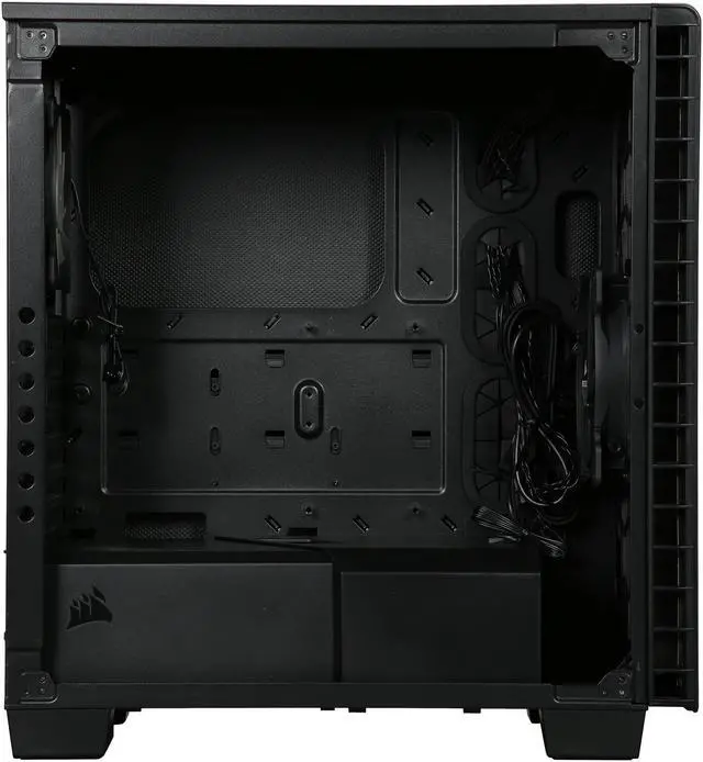 Alt view image 7 of 10 - Corsair 400Q (CC-9011100-WW) Black Steel ATX Mid Tower Computer Case