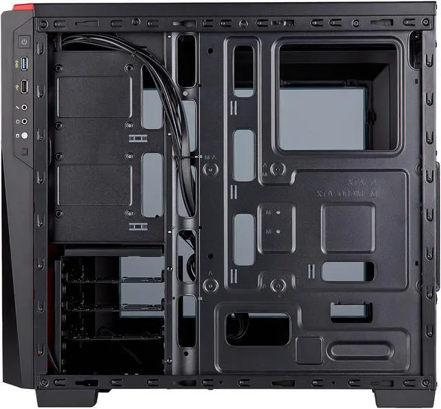 Alt view image 8 of 15 - Corsair Carbide SPEC-04 Black/Red Mid-Tower Gaming Case CC-9011107-WW