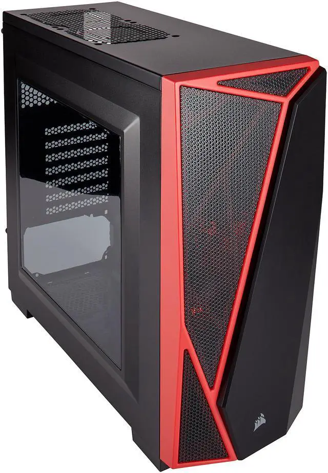 Alt view image 2 of 15 - Corsair Carbide SPEC-04 Black/Red Mid-Tower Gaming Case CC-9011107-WW