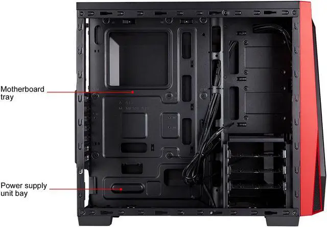 Alt view image 12 of 15 - Corsair Carbide SPEC-04 Black/Red Mid-Tower Gaming Case CC-9011107-WW