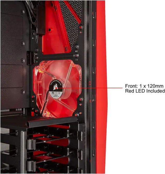 Alt view image 15 of 15 - Corsair Carbide SPEC-04 Black/Red Mid-Tower Gaming Case CC-9011107-WW