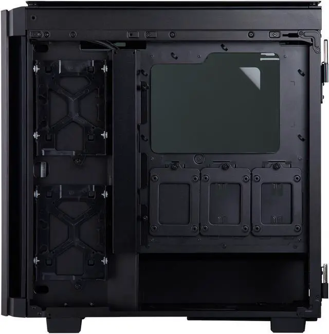 Alt view image 8 of 19 - Corsair Obsidian 500D CC-9011116-WW Black Aluminum / Tempered Glass ATX Mid Tower Computer Case
