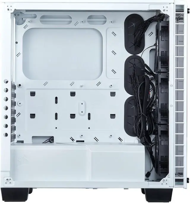 Alt view image 20 of 20 - Corsair Crystal 460X RGB White CC-9011129-WW White Steel / Tempered Glass ATX Mid Tower Computer Case