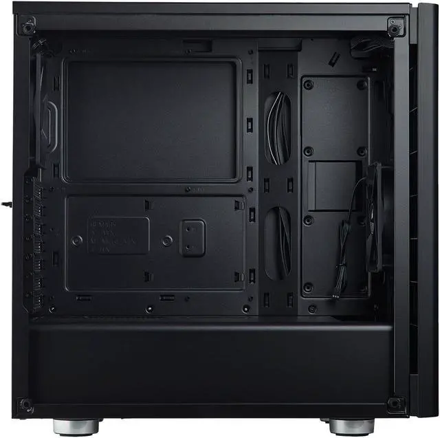 Alt view image 6 of 18 - Corsair Carbide Series 275R CC-9011130-WW Black Steel, Plastic, Acrylic Window Side Panel ATX Mid Tower Gaming Case