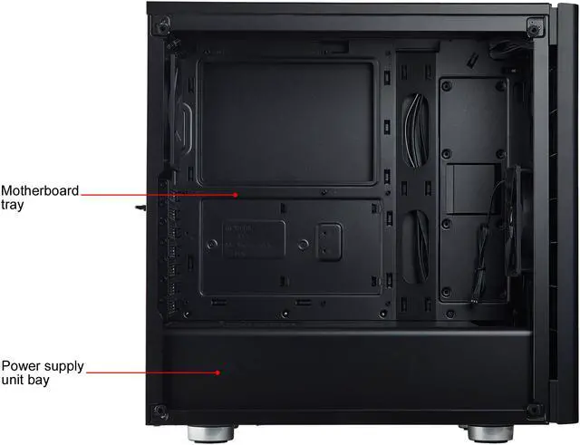 Alt view image 7 of 18 - Corsair Carbide Series 275R CC-9011130-WW Black Steel, Plastic, Acrylic Window Side Panel ATX Mid Tower Gaming Case