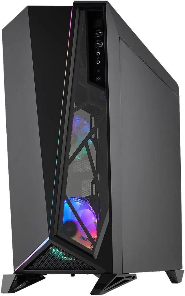 Alt view image 3 of 19 - CORSAIR Carbide Series SPEC-OMEGA RGB Tempered Glass Mid-Tower ATX Gaming Case
