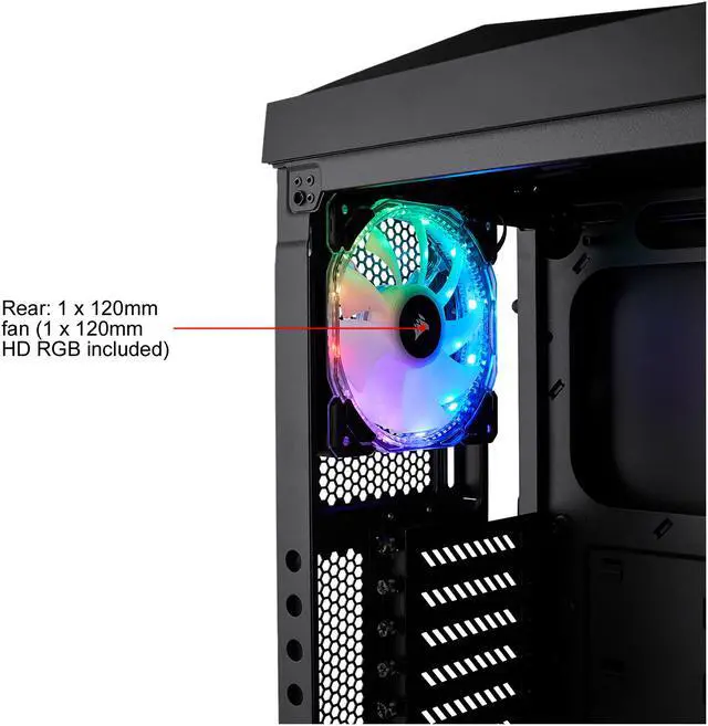 Alt view image 17 of 19 - CORSAIR Carbide Series SPEC-OMEGA RGB Tempered Glass Mid-Tower ATX Gaming Case