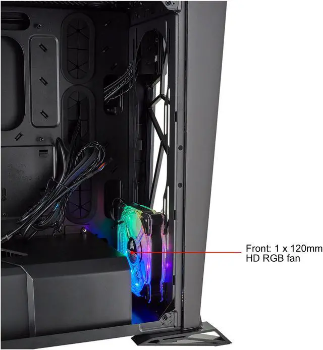 Alt view image 18 of 19 - CORSAIR Carbide Series SPEC-OMEGA RGB Tempered Glass Mid-Tower ATX Gaming Case