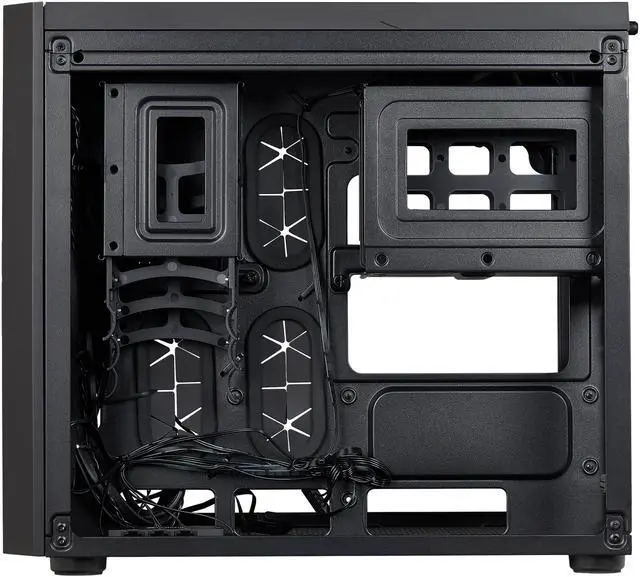 Alt view image 5 of 16 - Corsair Crystal Series 280X RGB CC-9011135-WW Black Steel / Plastic / Tempered Glass Micro-ATX Case Computer Case