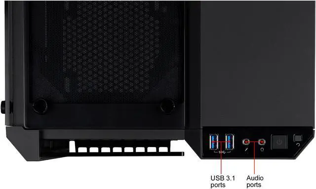 Alt view image 8 of 16 - Corsair Crystal Series 280X RGB CC-9011135-WW Black Steel / Plastic / Tempered Glass Micro-ATX Case Computer Case