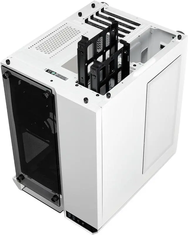 Alt view image 9 of 12 - Corsair Crystal Series 280X CC-9011136-WW White Steel / Plastic / Tempered Glass Micro ATX Computer Case