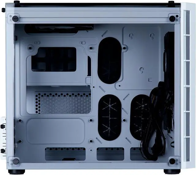 Alt view image 5 of 12 - Corsair Crystal Series 280X CC-9011136-WW White Steel / Plastic / Tempered Glass Micro ATX Computer Case