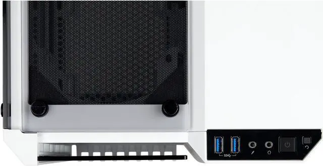 Alt view image 11 of 12 - Corsair Crystal Series 280X CC-9011136-WW White Steel / Plastic / Tempered Glass Micro ATX Computer Case