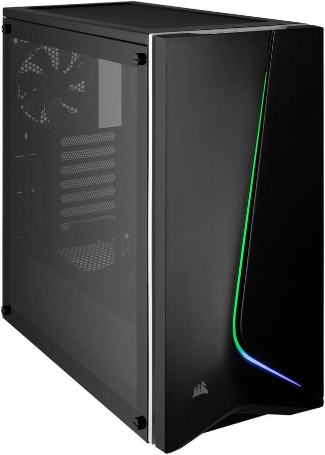 Alt view image 6 of 20 - Corsair Carbide Series SPEC-06 RGB CC-9011146-WW Black Steel / Plastic / Tempered Glass ATX Mid Tower Computer Case